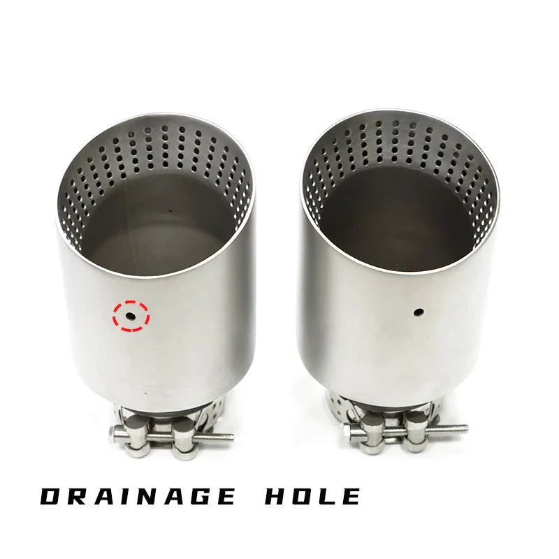 1 Pcs Matte Stainless Steel Car Exhaust Tip