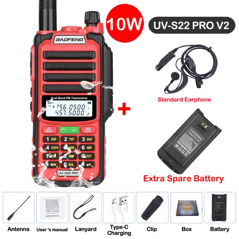 Baofeng UV S22 PRO V2 IP68 Walkie Talkie