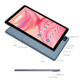 VASOUN Android 13 Tablet 10.1", 12GB(6+6 Expand) RAM,