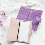 Genuine Leather Luxury Design Card Holder For Woman Custom Letters Large Capacity Vintage Wallet Fashion Business Christmas Gift