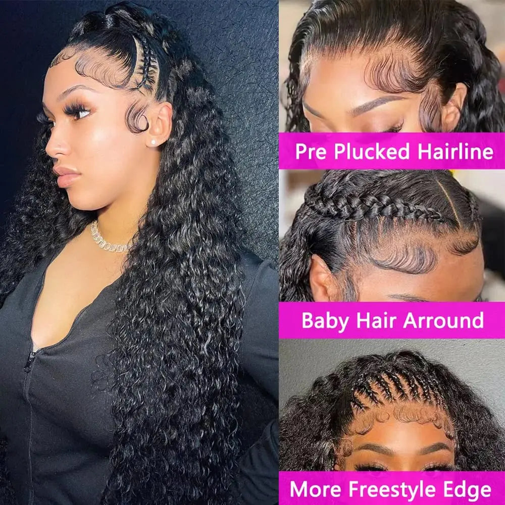 Deep Wave Frontal Wig 13x6 HD Lace Frontal