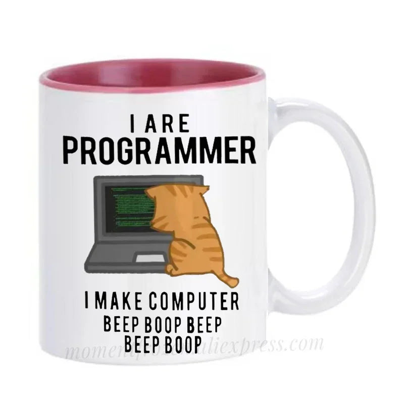 Engineer Mugs Computer Programmer Cups Programming Debugging Teaware