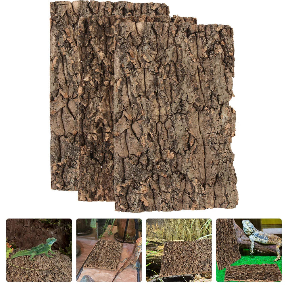 Bark Reptile Cork Tree Terrarium Background Climbing Tank