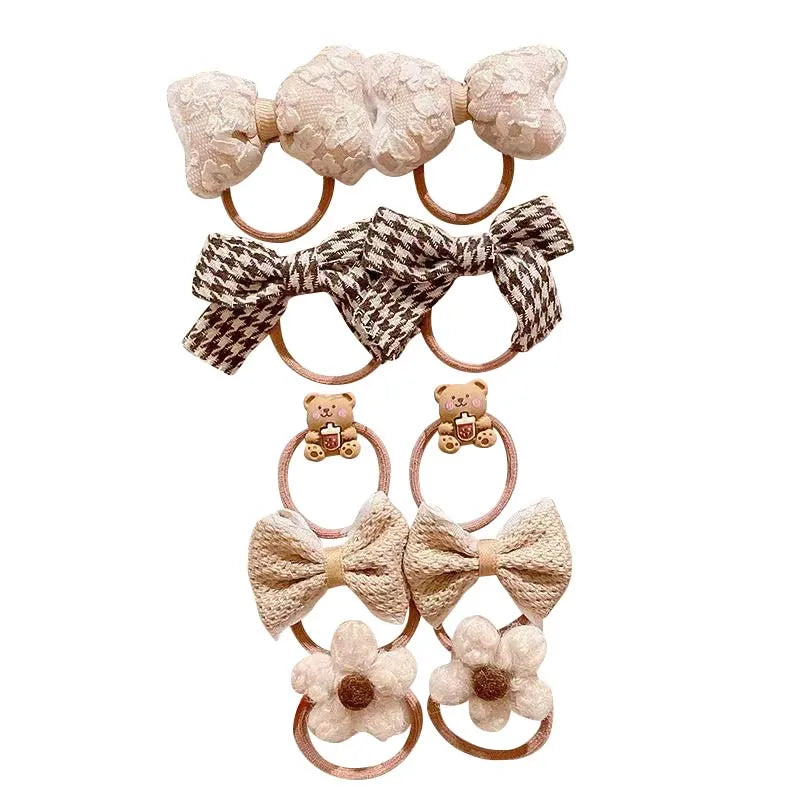 10Pcs Baby Hair Bands for Girls Cute Cartoon