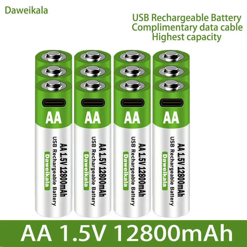 2023 New AA USB Rechargeable Lithium Ion Battery