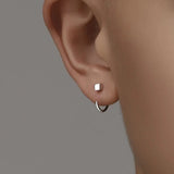 For Men, S925 Silver Needle Earrings For Men