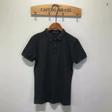 Korean Summer Men Striped Polo Shirts Streetwear Fashion