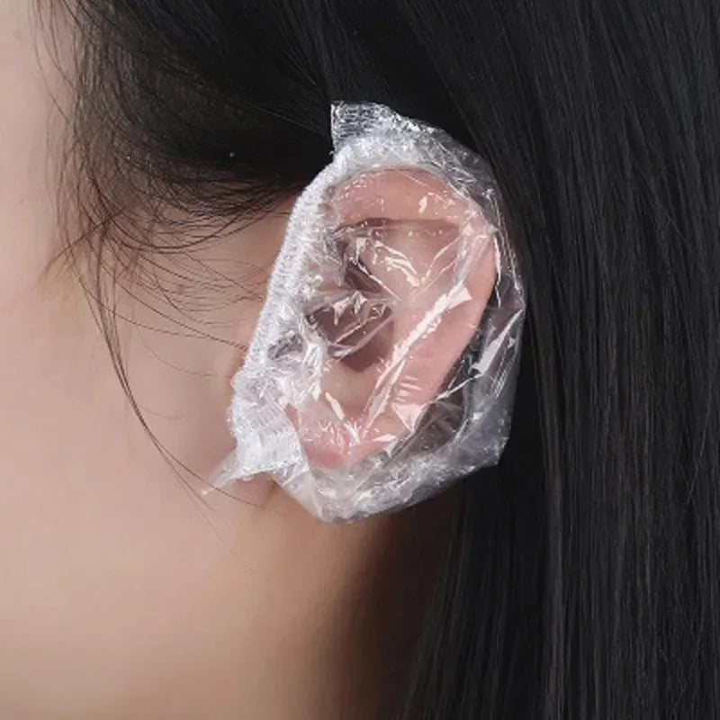 100pcs Disposable Ear Cover Ear Protector for Hair