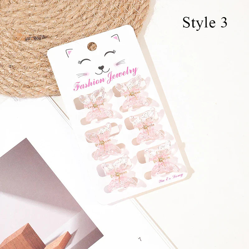 Hair Accessories For Women 6Pcs/Set Mini Crab Hair
