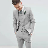 Light Green Men Suits Wedding Tuxedos Notched Lapel