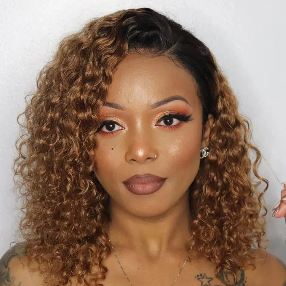 Ginger Lace Front Wig Human Hair HD Transparent