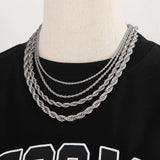 28mm HipHop Stainless Steel Rope Chain Fashion Men