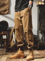 American Letter Foam Print City Tactical Cargo Pants