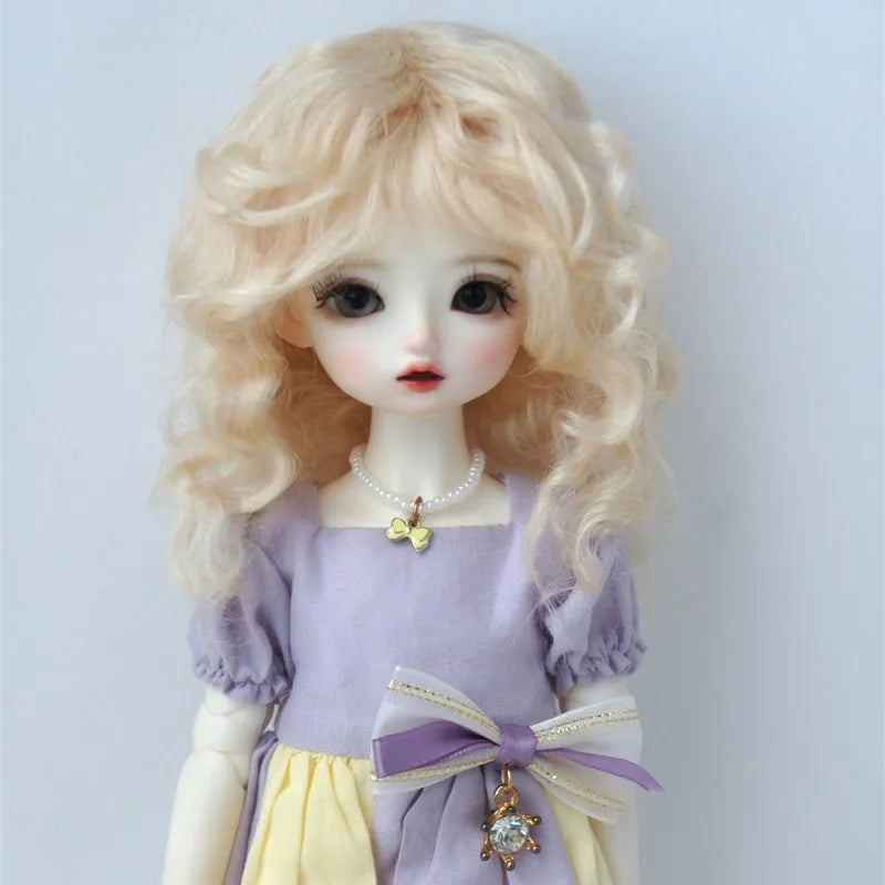 Messy Baby Curly Soft Wave Mohair BJD Wigs