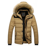 Winter New Men Warm Cotton Jacket Coats Fur