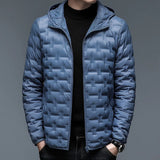 Hooded Short 90 White Down Jacket Lightweight warm