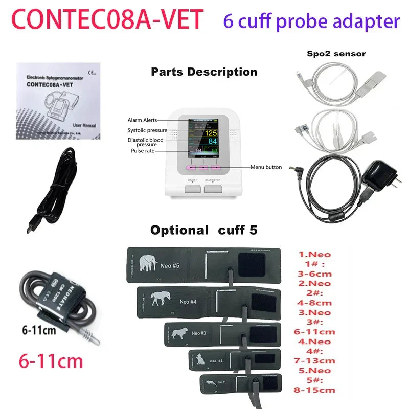 CONTEC08a Vet Animal Blood Pressure Detector