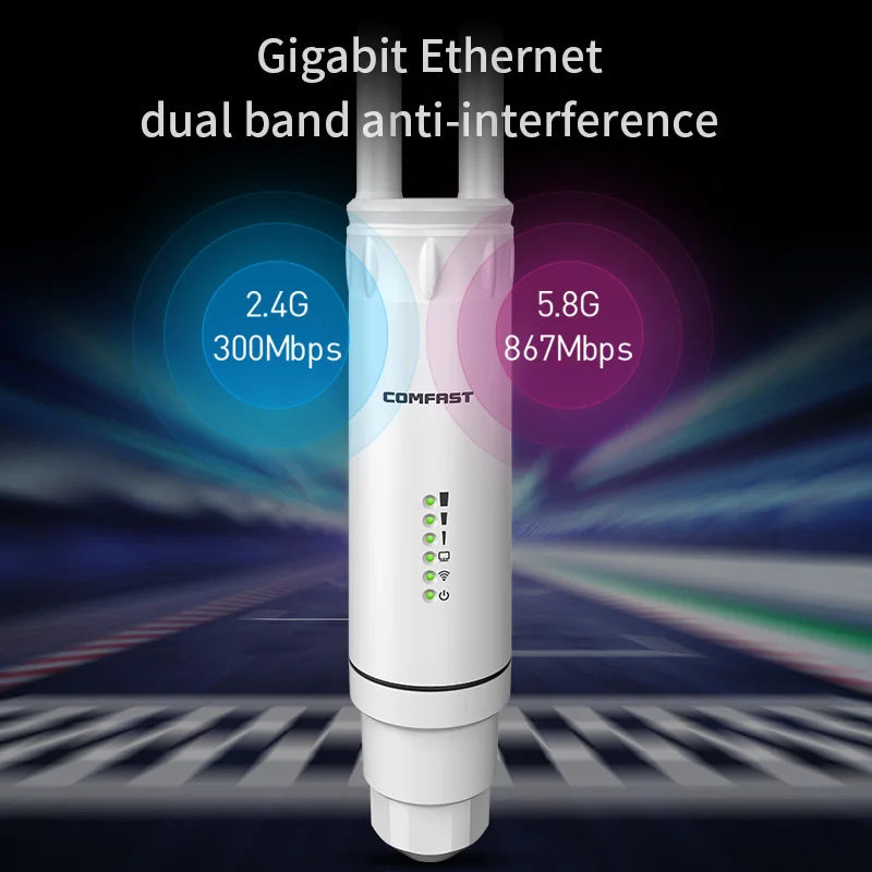 300-1200Mbps Wifi AP Outdoor Range Extender Wireless Access