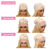 200% 13x6 HD Transparent 613 Blonde Lace Frontal