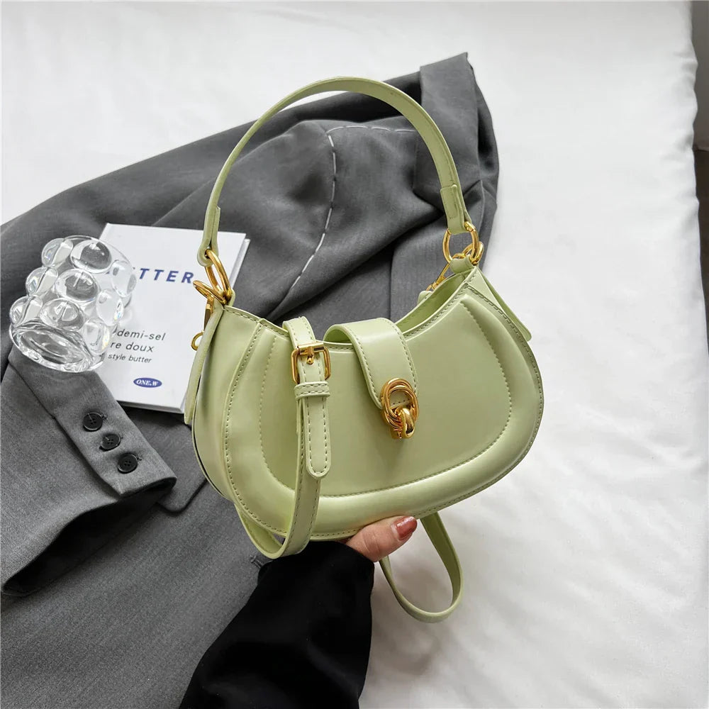 Toptrends Saddle Small Underarm Shoulder Cossbody Bags For