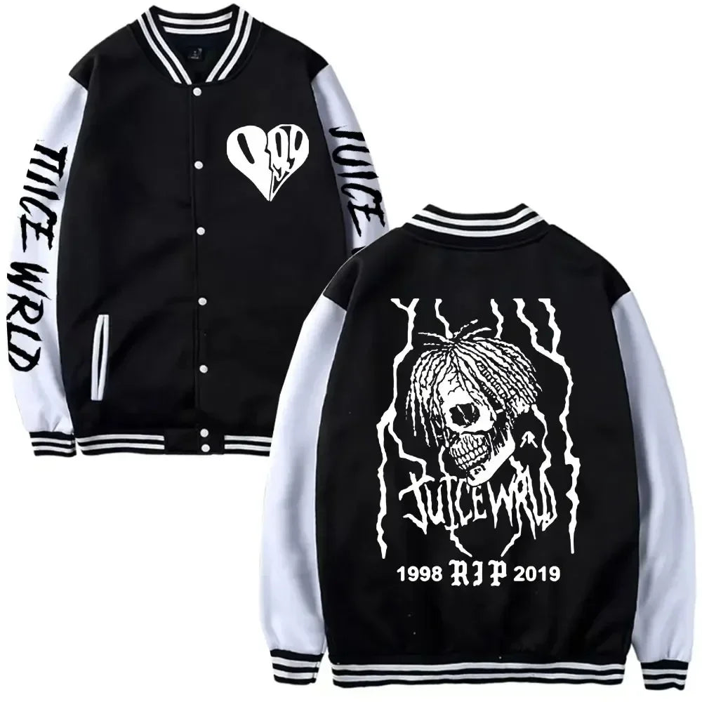 Juice WRLD Print Men Women Hip Hop Jacket