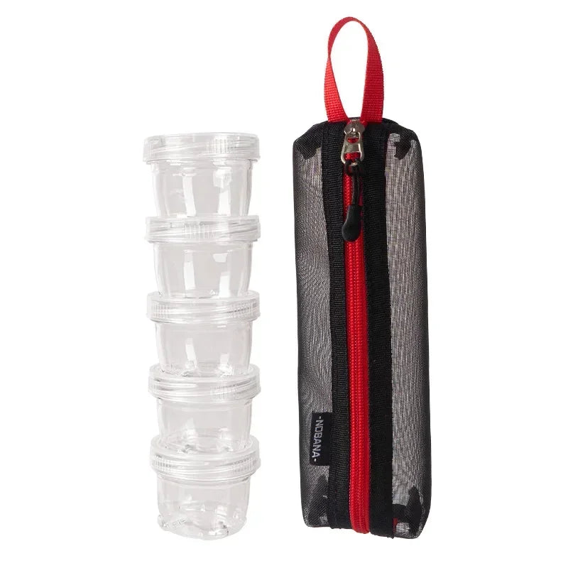 Portable Travel Camping Spice Kit Spice Container Bag