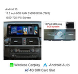 12.3" Auto Android 13 Car Radio For BMW