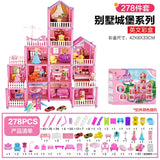 Kids Toy Simulation Doll House Villa Set Pretend