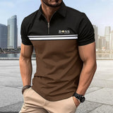 Spring Summer Autumn New Men's Short-sleeved Polo Shirt