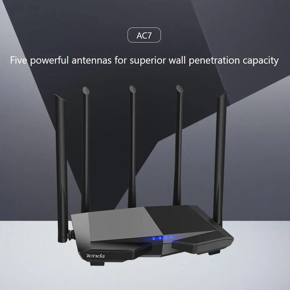 Tenda AC7 Dual Band Wireless AC1200 Router Wifi