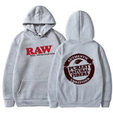RAW Fashion Hoodie Men's Sweatshirt Polar Fleece Hooded