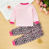 hibobi Spring 2-Piece Cute Cat Girl Round Neck