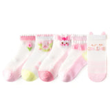 5 Pairs/Lot Summer Children Cotton Socks Boy Girl