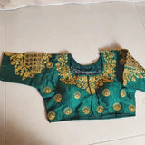 India Sari Shirt Sewn Choli Womens Top Belly