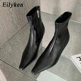 Eilyken Spring New Pointed Toe Women Ankle Boots