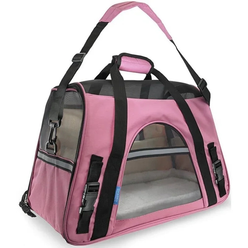 Soft-sided Carriers Portable Pet Bag Pink Dog Carrier