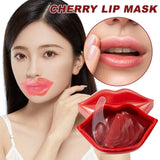 20Pcs Red Collagen Lip Mask Crystal Lip Pads