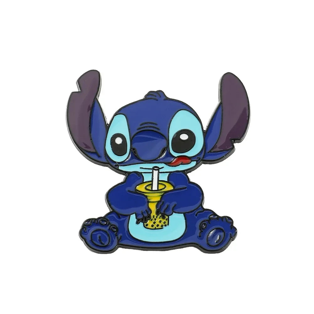 Stitch Lapel Pins for Backpack Accessories Cartoon Lilo