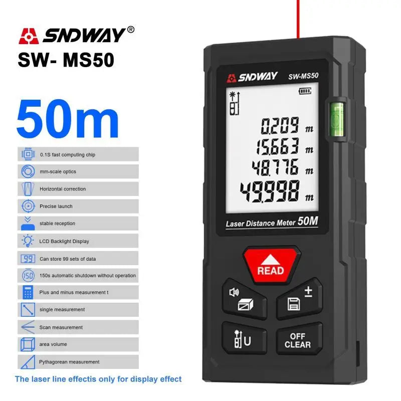 Sndway Laser Distance Meter SW MT4 MS50 MS70