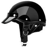 Retro Half Face Motorcycle Helmet Vintage Motorbike Helmets Men Women Unisex Scooter Summer Helmet White DOT Certified