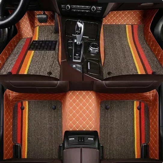 Customized Style Luxury Double Layer Car Floor Mat