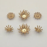 100pcs Copper Flat Base Flower Centers