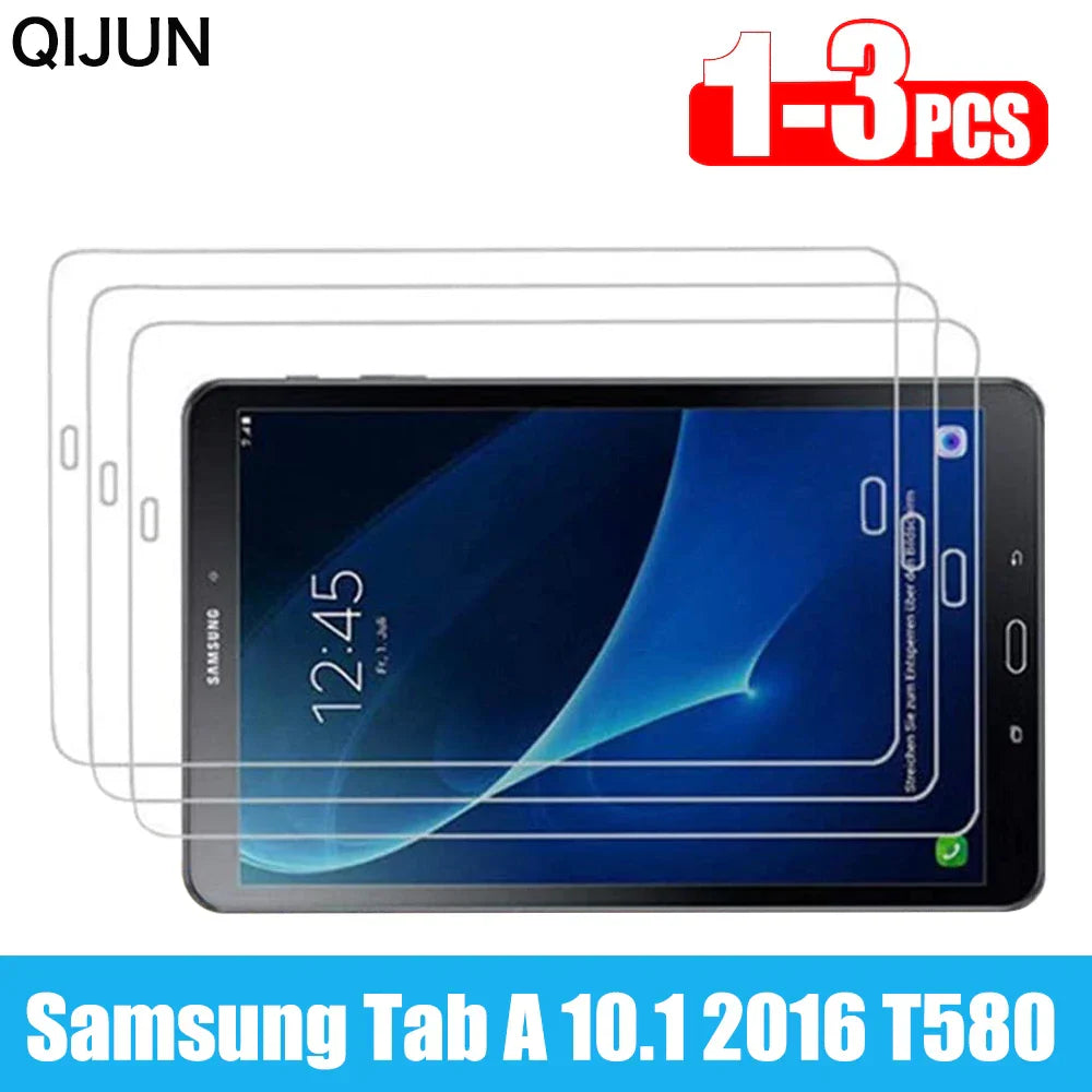 3Pcs 9H Tablet Tempered Glass For SM-T580 Screen