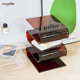 Nordic Transparent Acrylic Personality Bookshelves Living Room Minimalist