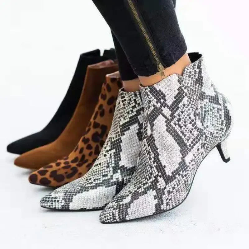 Women Boots Spring 2022 Pointed Toe Stiletto Ankle
