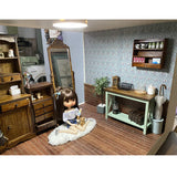 1/6 1/12 Dollhouse Wood Floor PVC Imitation Wood
