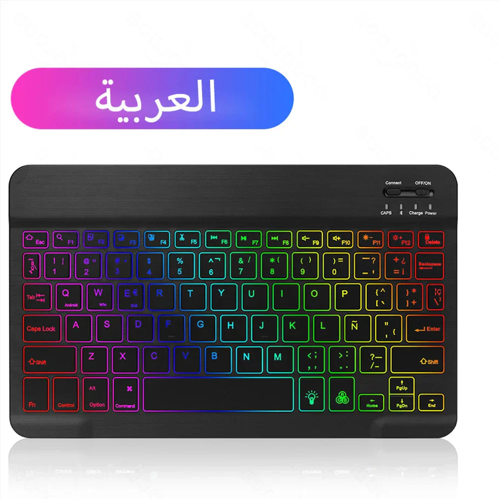 EMTRA Backlit Backlight Bluetooth Keyboard Mouse For IOS