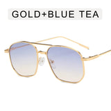 European American Style Women’s Sunglasses Polygon Shape Metal Frame Sun glasses Women Vintage Retro Female Sunglass