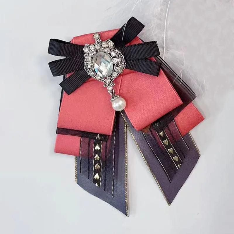 Korean Women's Lolita Bow Tie Brooch Fashion Cosplay
