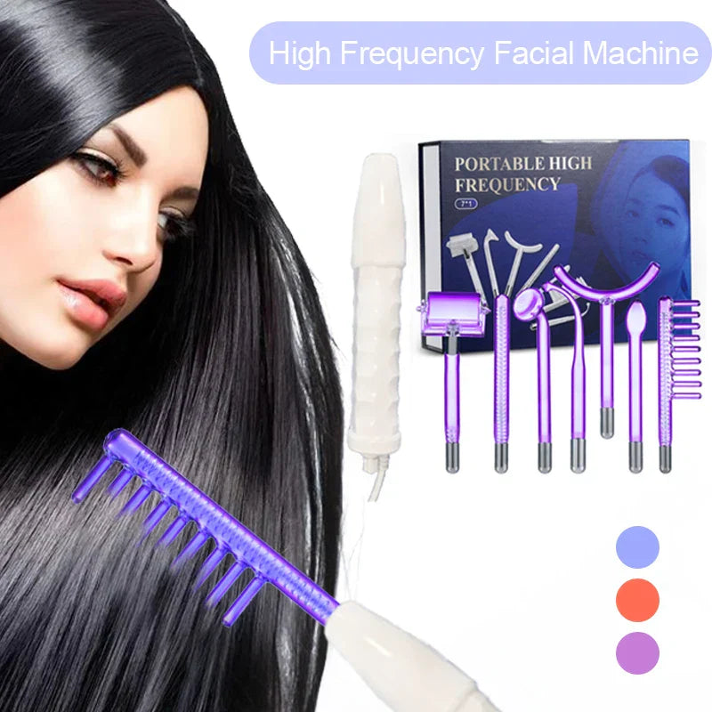 7In1 Apparatus High Frequency Facial Machine For Hair